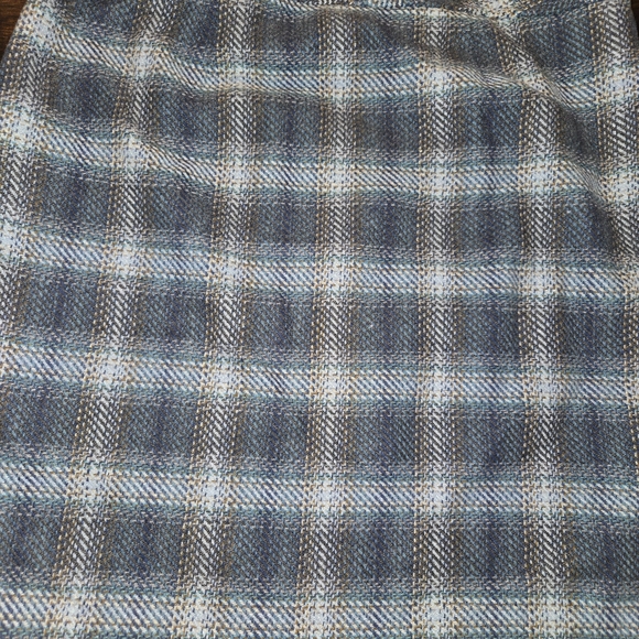 Talbots Womens Blue and White Plaid Pencil Skirt Size 10 - Picture 9 of 9